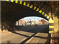 Northeast on Tamworth Road at the station, Long Eaton