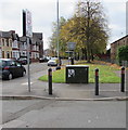 Virgin Media cabinet on a Pill corner, Newport