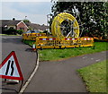 Yellow coil, Westfield Drive, Burnham-on-Sea