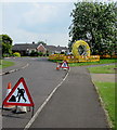 Temporary road signs, Westfield Drive, Burnham-on-Sea