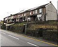 Row of houses above Ynyswen Road, Ynyswen