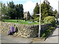 Footpath by Barlow church