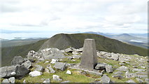 F9003 : The trig point on summit of Corranabinnia by Colin Park