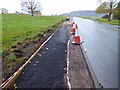 Relaying the pavement, Poolbrook Road