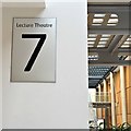 Sign for Lecture theatre 7