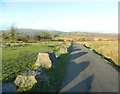 The road across Llantrisant Common