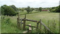 Stile on Itchen Way near Yavington Farm near Avington