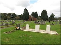 NZ2473 : Commonwealth war graves, Dudley Cemetery by Graham Robson