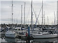 Aluminium forest on the River Hamble