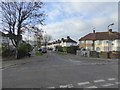 Grove Way houses and a view towards Wembley Stadium