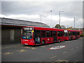 Buses in Beckton bus station