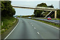 Footbridge over the North Wales Expressway near Milwr