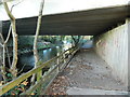 Footpath under the A473, beside the  River Ely