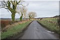 Road looking northeast from the entrance to Muirhead Farm