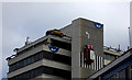 Cars on the building, Fleet Street,  Swindon