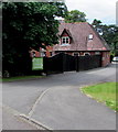 Entrance gates to Castleford House care home, Tutshill