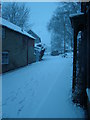 Church Street, Leintwardine during the first snow of winter 2017/18