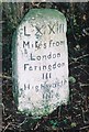 Old Milestone by the B4019, east of Coleshill