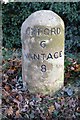 Old Milestone by the A338, opposite Tubney Wood