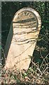 Old Milepost north of Grebe Lake