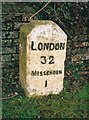 SP8802 : Old Milestone by the A413, north of Great Missenden by A Rosevear & J Higgins