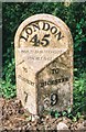 Old Milepost by the A41, north of Westcott