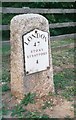 Old Milestone by the former A5 in Loughton, Milton Keynes