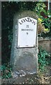 Old Milestone by the former A5 in Stony Stratford