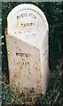 Old Milepost by former A422, on Chicheley Hill