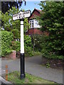 Old Milepost in Lache Lane, Chester