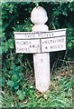 Old Milepost by the A50, Holmes Chapel Road