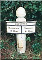 Old Milepost by the A537, north west of Chelford roundabout