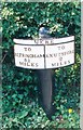 Old Milepost by the A5034 in Mere