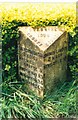 Old Milepost by the A50, north of Fourlanes End