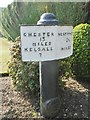 Old Milepost by the A559, Chester Road, Hartford