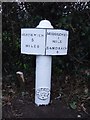 Old Milepost by the A533, Bostock Road, Stanthorne