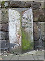 Old Milepost by the former A533, Main Street, Halton