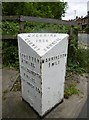 Old Milepost by the A49 in Stockton Heath