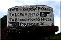 Old Milestone by the A595 in Gosforth