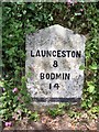 Old Milestone in Fivelanes, Cornwall