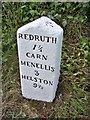 Old Milestone,  Stithians Reservoir Road, Buller Downs