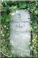 Old Milestone by the B3247 in Millbrook