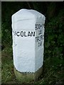 Old Milestone by the A3059, south of Bosworgey