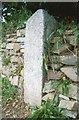 Old Milestone by Weeth Road, Camborne