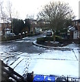 Dusting of snow on Grange Place, Ribbleton, Preston