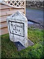 SW5338 : Old Milestone by the A3074, Carbis Bay by Ian Thompson