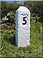 Old Milestone by the B3318, south of Boslow Farm