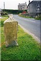 SW6734 : Old Milestone by the B3297 in Burras by Ian Thompson