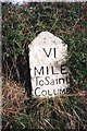 Old Milestone by the A39, north east of Hal