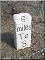 Old Milestone by the A38, west of Tideford